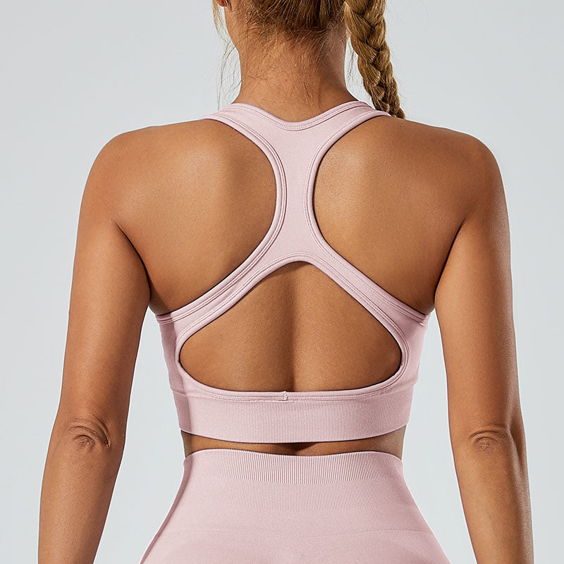 LILIEUX - Cut Out Define Luxe Sports Bra in Sage