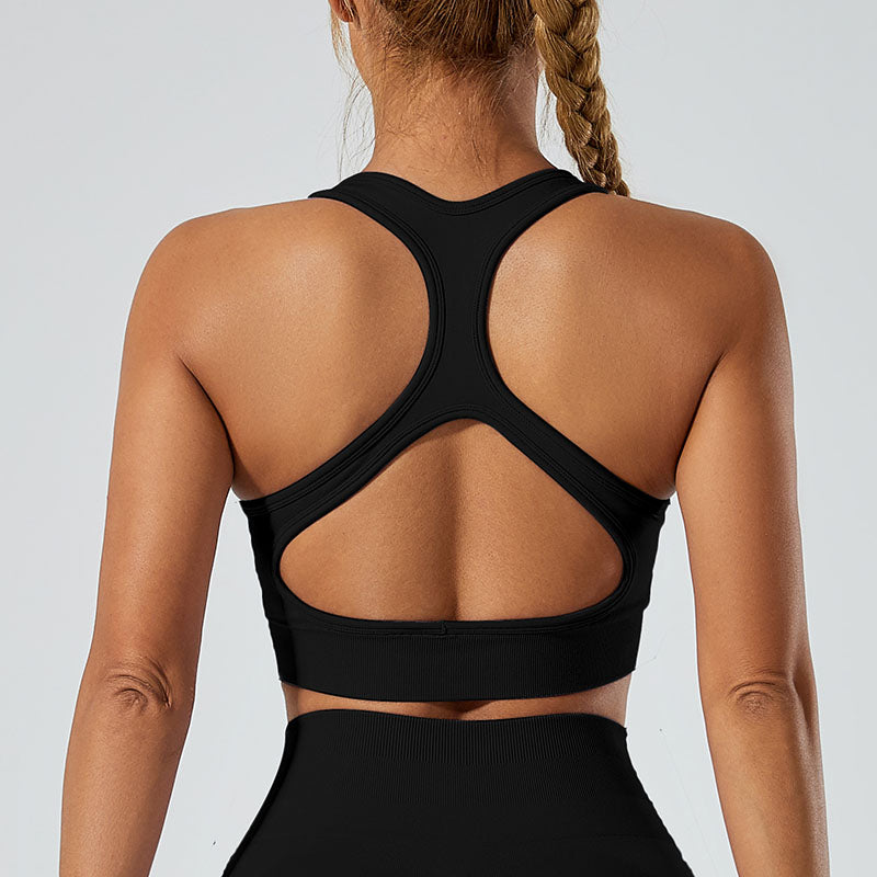 LILIEUX - Cut Out Define Luxe Sports Bra in Sage