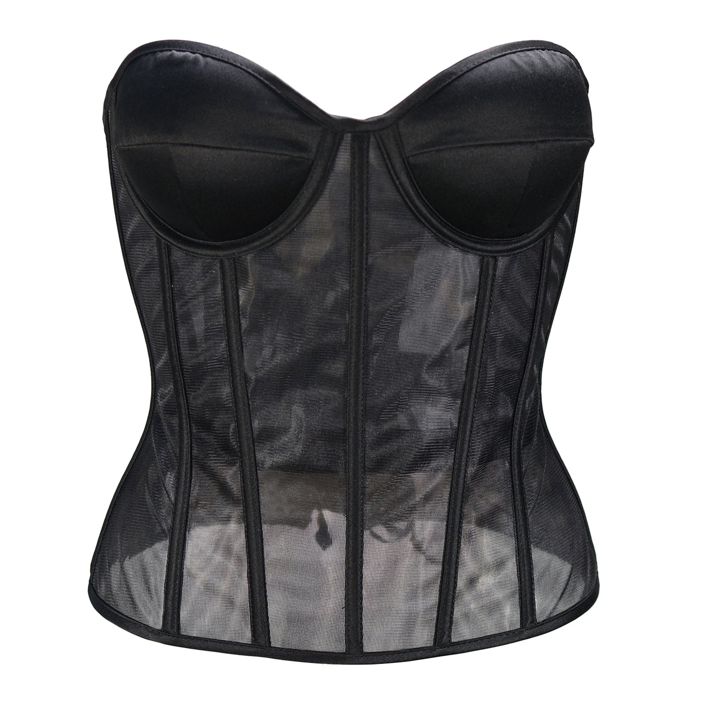 LILIEUX - Women's Sexy Sheer Mesh Corset Top
