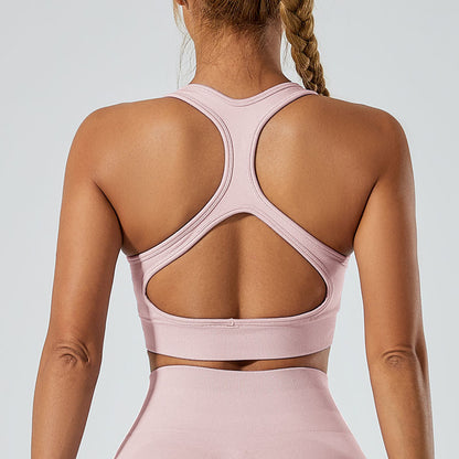 LILIEUX - Cut Out Define Luxe Sports Bra in Sage